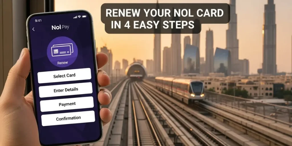 Renew nol Card Online through nol pay App